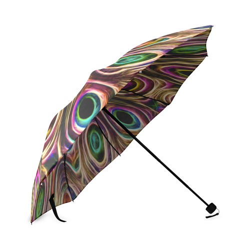 Peacock Strut II - Jera Nour Foldable Umbrella (Model U01)