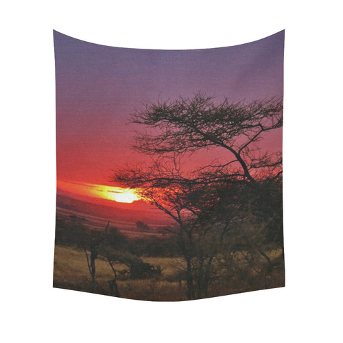 Africa_20160902 Cotton Linen Wall Tapestry 51"x 60"