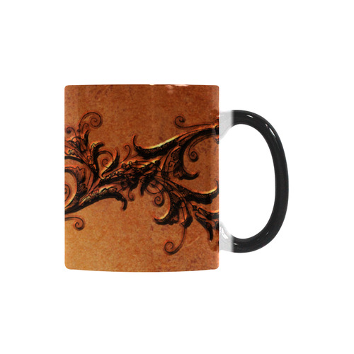 Decorative vintage design and floral elements Custom Morphing Mug