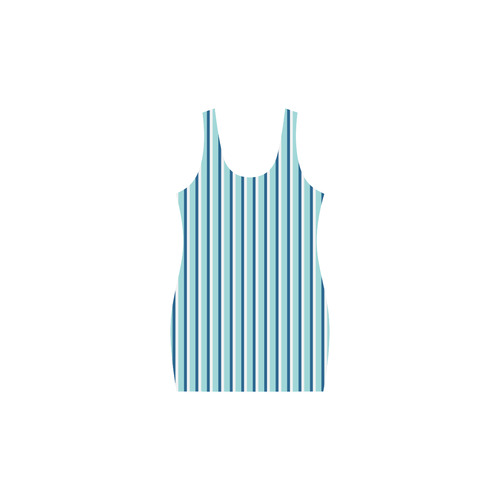 Blue Stripes Medea Vest Dress (Model D06)