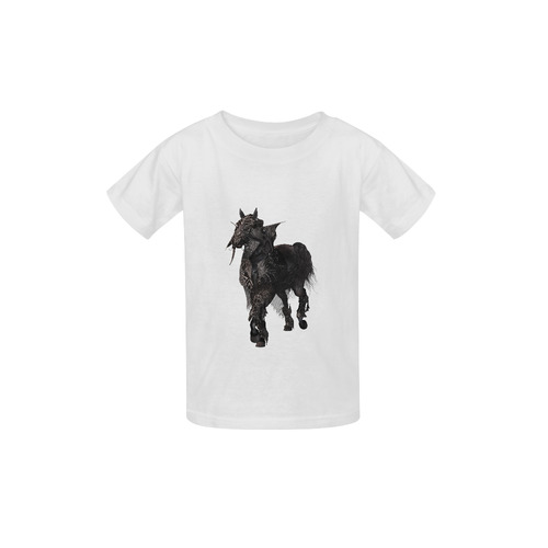 A dark horse in a knight armor Kid's  Classic T-shirt (Model T22)
