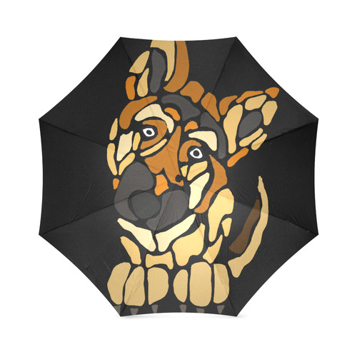 German Shepherd Dog Art Foldable Umbrella (Model U01)