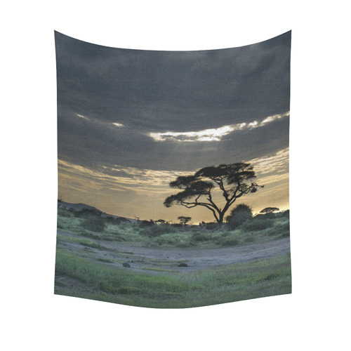 Africa_20160903 Cotton Linen Wall Tapestry 51"x 60"