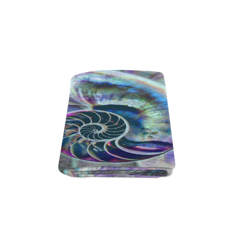 Wonderful Iridescent SHELL SNAIL Blanket 50"x60"