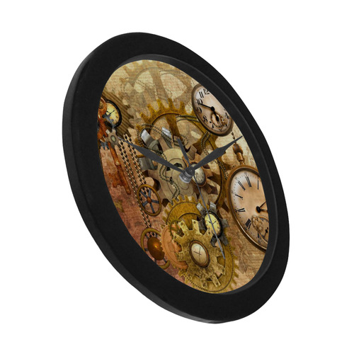 steampunk Circular Plastic Wall clock