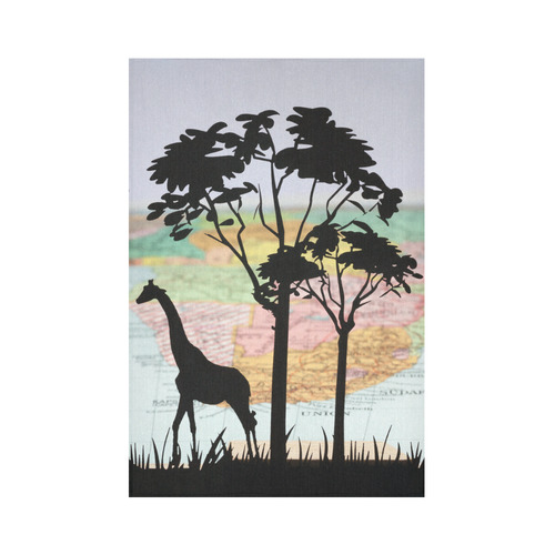 Africa_20160908 Cotton Linen Wall Tapestry 60"x 90"