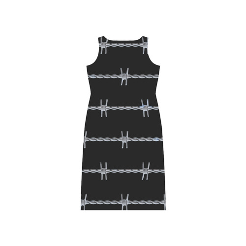 Barbed Wire Phaedra Sleeveless Open Fork Long Dress (Model D08)