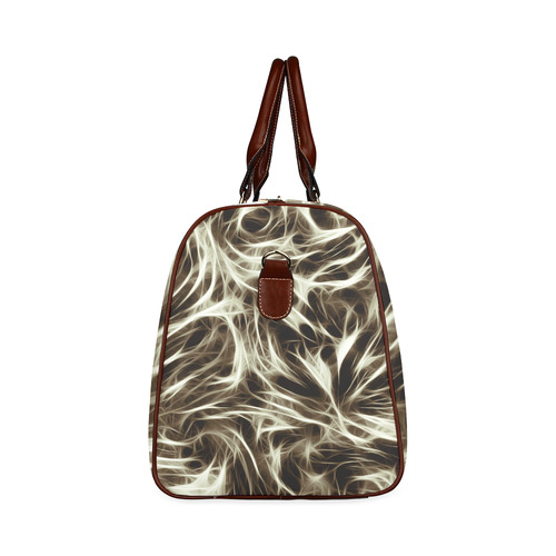Misty Moods Black & White - Jera Nour Waterproof Travel Bag/Large (Model 1639)