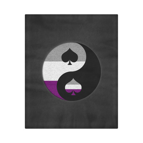 Asexual Yin and Yang Duvet Cover 86"x70" ( All-over-print)