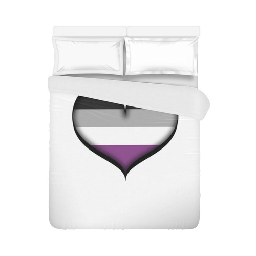 Asexual Heart Duvet Cover 86"x70" ( All-over-print)