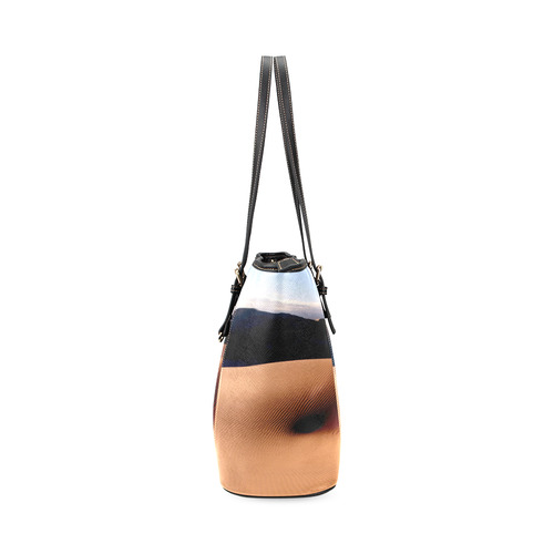 Africa_20160907 Leather Tote Bag/Small (Model 1640)