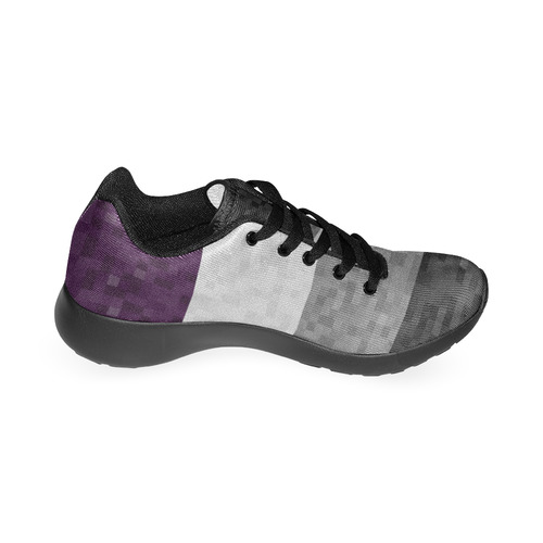 Asexual Pixel Flag Women’s Running Shoes (Model 020)