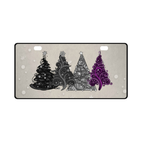 Asexual Christmas Trees License Plate