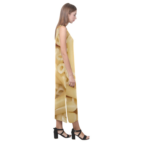 tasty noodles Phaedra Sleeveless Open Fork Long Dress (Model D08)