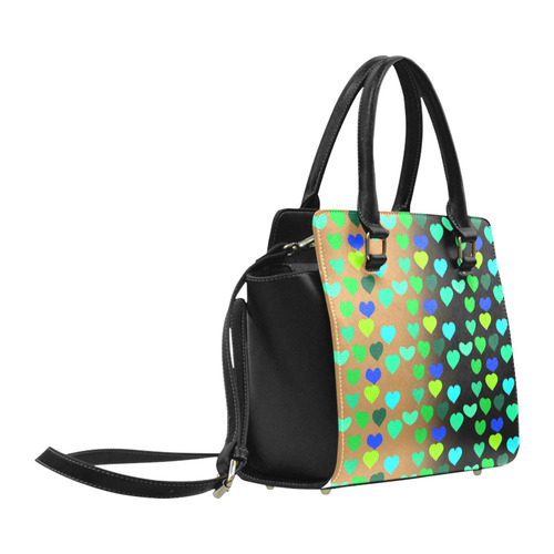 Zappy Hearts Classic Shoulder Handbag (Model 1653)