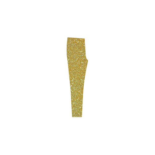 Sparkly Elegant Gold Cassandra Women's Leggings (Model L01)