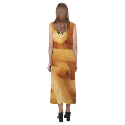 pommes Phaedra Sleeveless Open Fork Long Dress (Model D08)