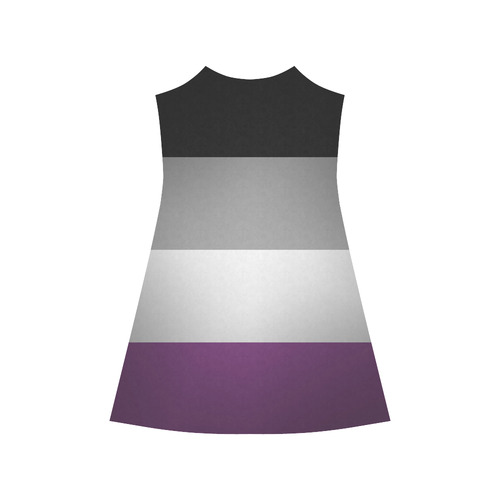 Asexual Pride Flag Alcestis Slip Dress (Model D05)