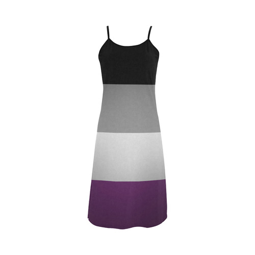 Asexual Pride Flag Alcestis Slip Dress (Model D05)