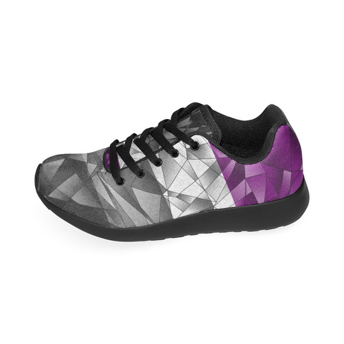 Abstract Asexual Flag Women’s Running Shoes (Model 020)