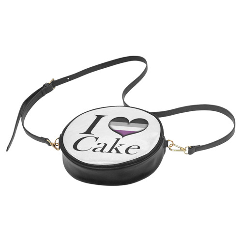 I Heart Asexual Cake Round Sling Bag (Model 1647)