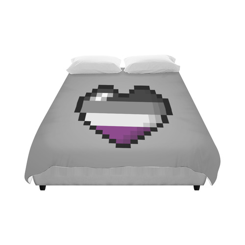 Asexual Pixel Heart Duvet Cover 86"x70" ( All-over-print)