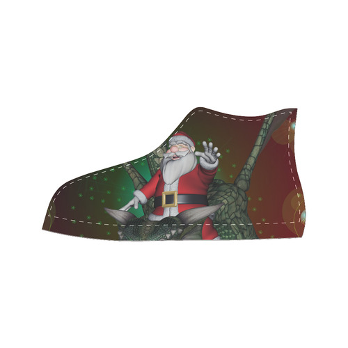 Santa Claus with dragon Men’s Classic High Top Canvas Shoes (Model 017)