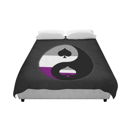 Asexual Yin and Yang Duvet Cover 86"x70" ( All-over-print)