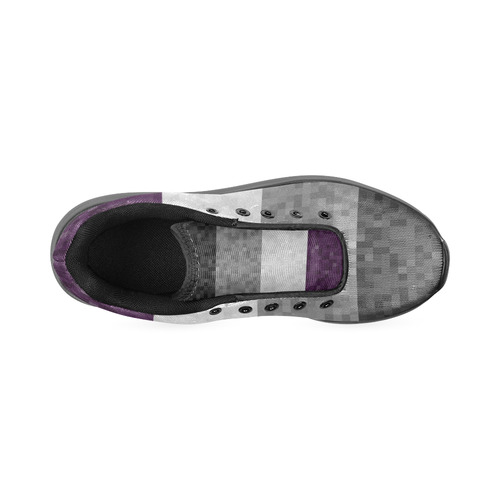 Asexual Pixel Flag Women’s Running Shoes (Model 020)