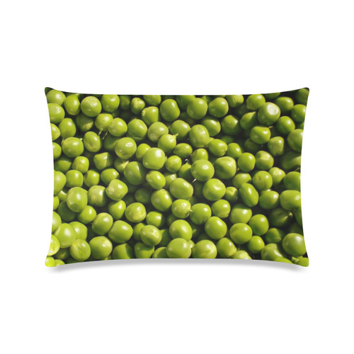 healthy peas Custom Zippered Pillow Case 16"x24"(Twin Sides)