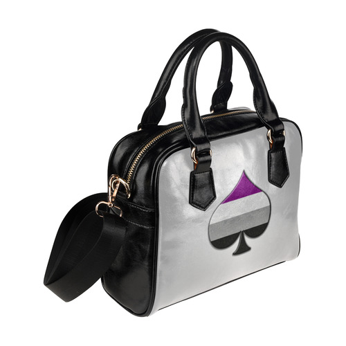 Asexual Pride Ace Symbol Shoulder Handbag (Model 1634)