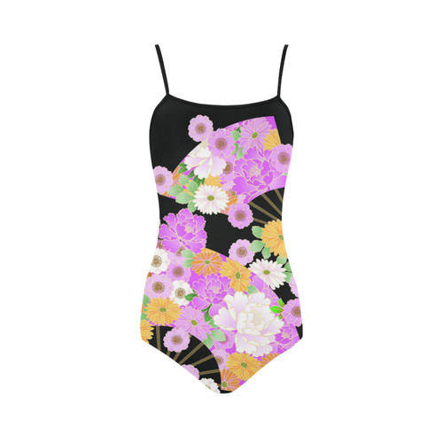 flower strap swimsuit