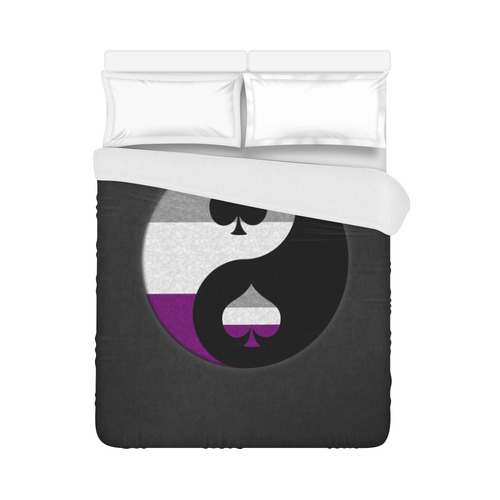 Asexual Yin and Yang Duvet Cover 86"x70" ( All-over-print)