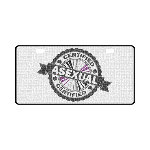Certified Asexual Stamp License Plate
