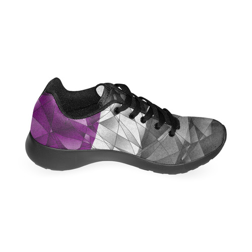 Abstract Asexual Flag Women’s Running Shoes (Model 020)
