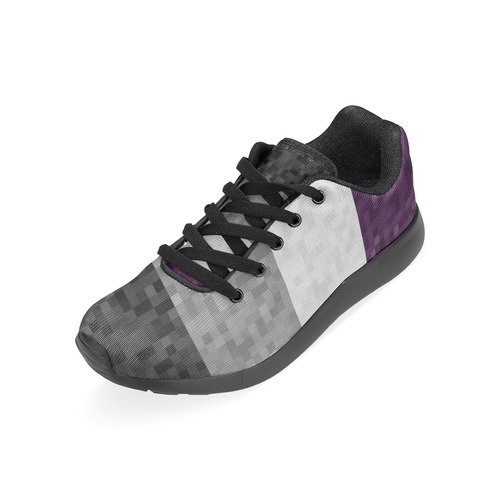 Asexual Pixel Flag Women’s Running Shoes (Model 020)