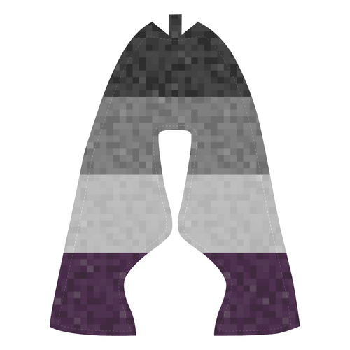 Asexual Pixel Flag Men’s Running Shoes (Model 020)