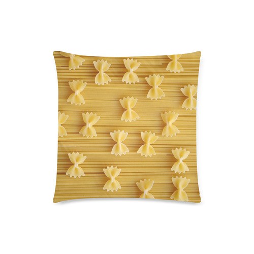 Pasta Custom Zippered Pillow Case 18"x18"(Twin Sides)