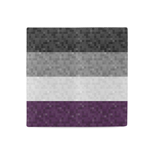 Asexual Pixel Flag Women's Leather Wallet (Model 1611)