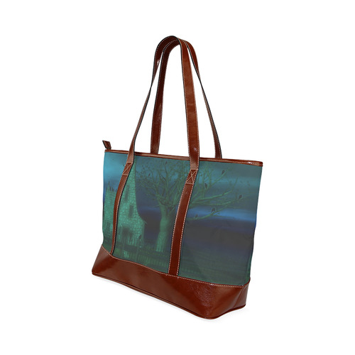 haunted house (halloween) Tote Handbag (Model 1642)