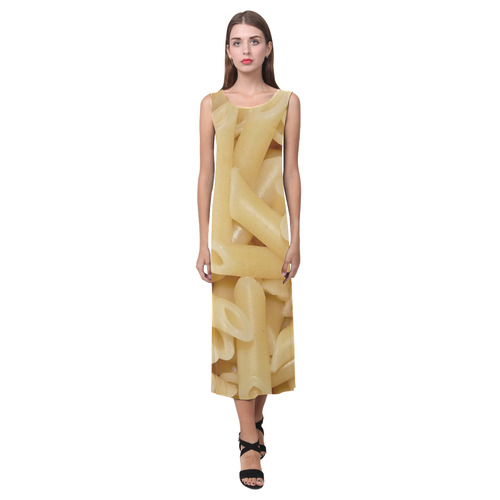 tasty noodles Phaedra Sleeveless Open Fork Long Dress (Model D08)