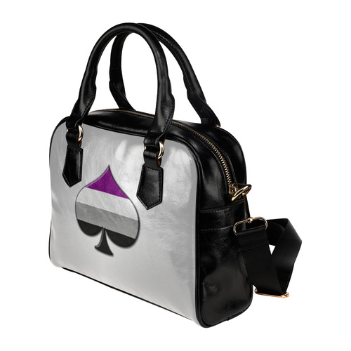 Asexual Pride Ace Symbol Shoulder Handbag (Model 1634)