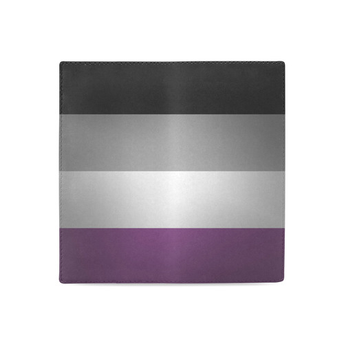 Asexual Pride Flag Women's Leather Wallet (Model 1611)