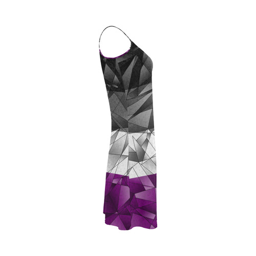 Abstract Asexual Flag Alcestis Slip Dress (Model D05)