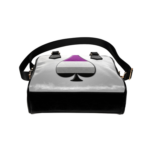 Asexual Pride Ace Symbol Shoulder Handbag (Model 1634)