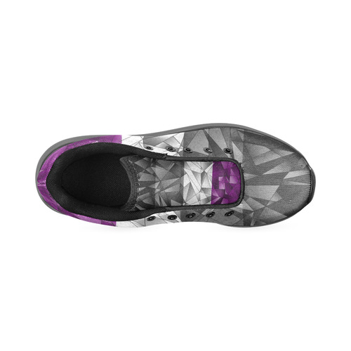 Abstract Asexual Flag Men’s Running Shoes (Model 020)