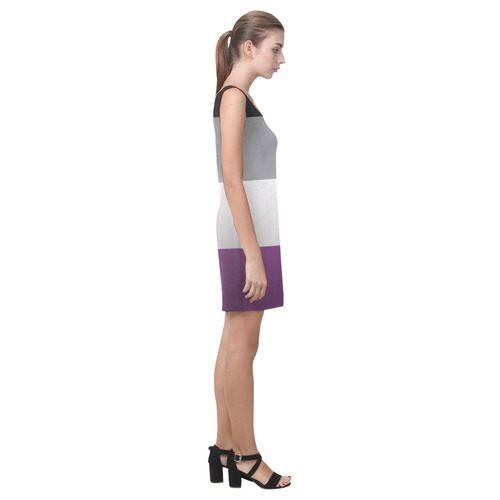 Asexual Pride Flag Medea Vest Dress (Model D06)