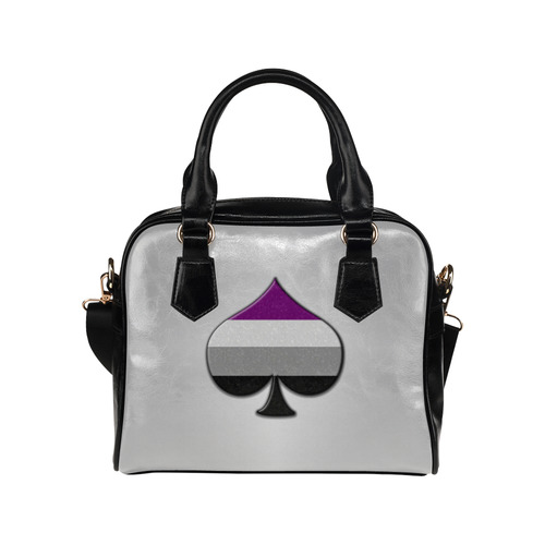 Asexual Pride Ace Symbol Shoulder Handbag (Model 1634)