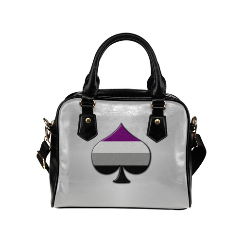 Asexual Pride Ace Symbol Shoulder Handbag (Model 1634)