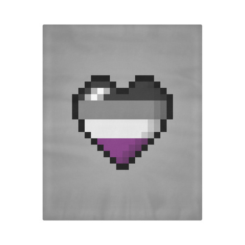 Asexual Pixel Heart Duvet Cover 86"x70" ( All-over-print)